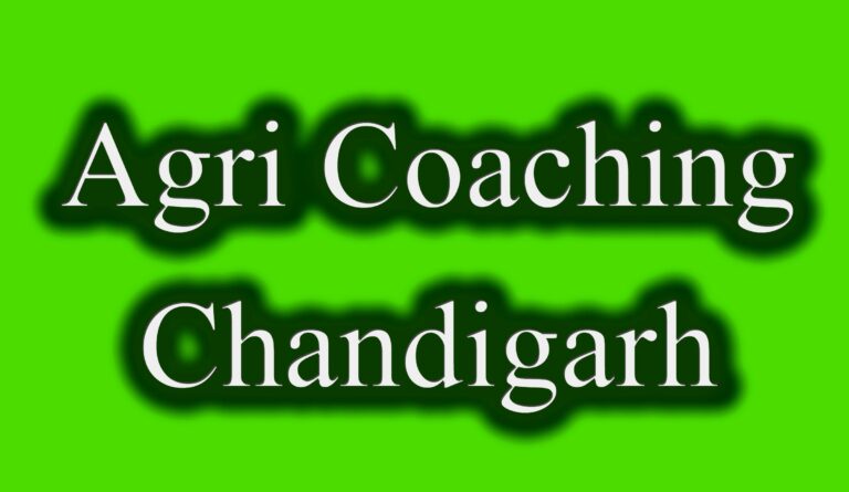 Agri Coaching Chandigarh