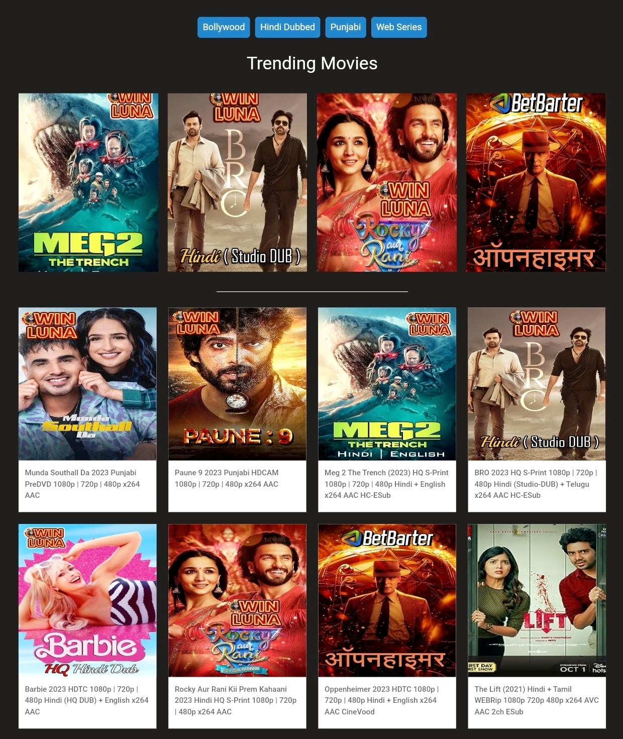 Hindi Movie Leaked Online