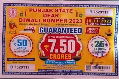 Punjab State Diwali Bumper Lottery Result 2023