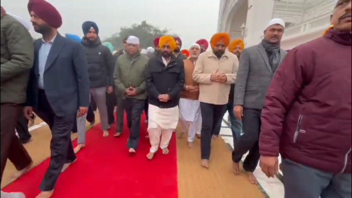 भगवंत मान श्री अकाल तख्त साहिब पहुंचे, सेक्रेटरिएट में पेश हुए भगवंत मान