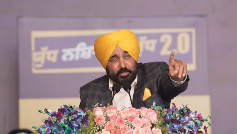 Punjab Chief Minister Bhagwant Mann in Moga Rally