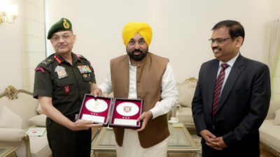 Bhagwant Mann Holds Important Meeting with Western Command Army Commander