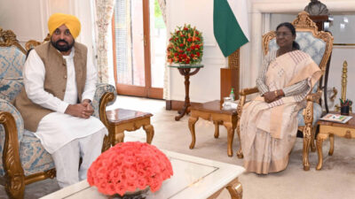 Bhagwant Singh Mann Meets President Droupadi Murmu
