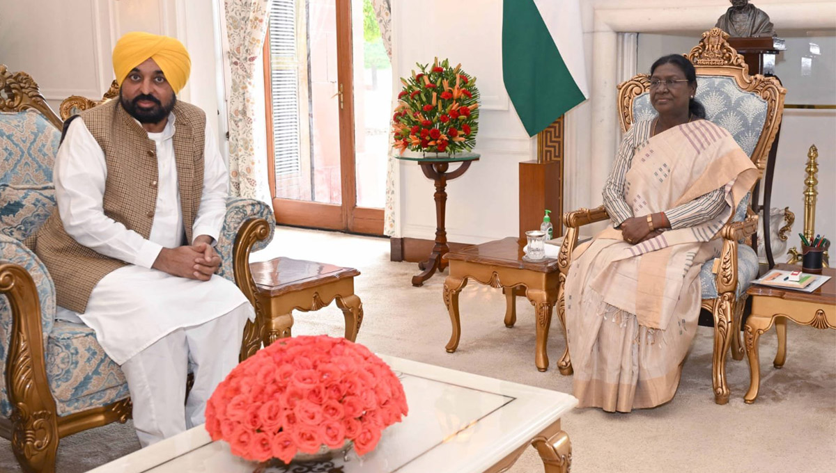 Bhagwant Singh Mann Meets President Droupadi Murmu