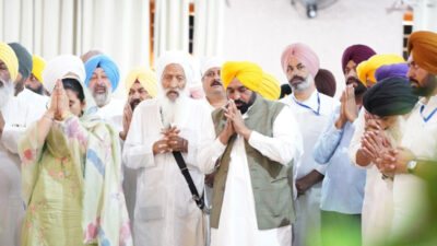 भगवंत सिंह मान ने Gurdwara Jyotisar Sahib में माथा टेका