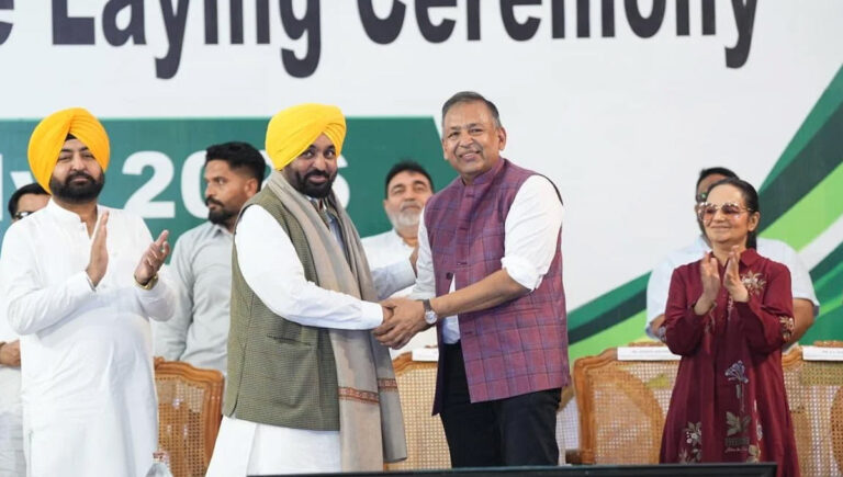 Bhagwant Mann lays the foundation stone for a 1,116 crore steel plant