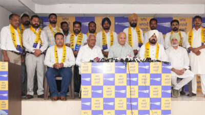 Sangrur में कांग्रेस को झटका, कई नेता और कार्यकर्ता आप में शामिल