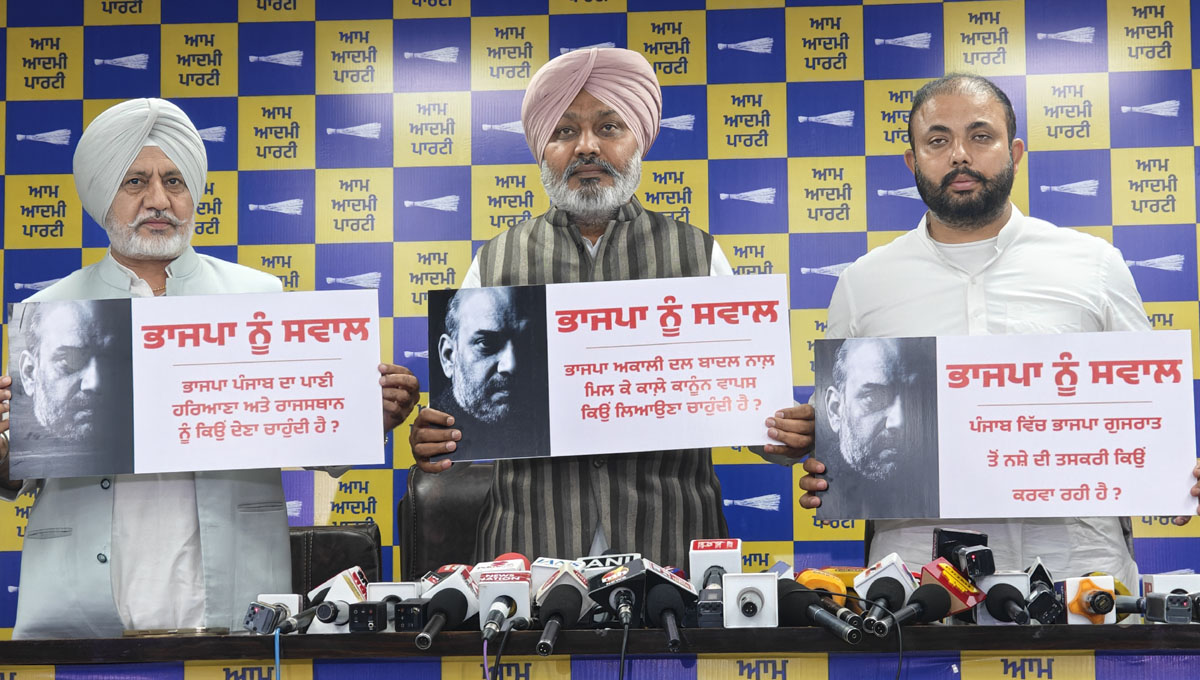 AAP asks 3 questions ahead of BJP Drug-Free Punjab Yatra